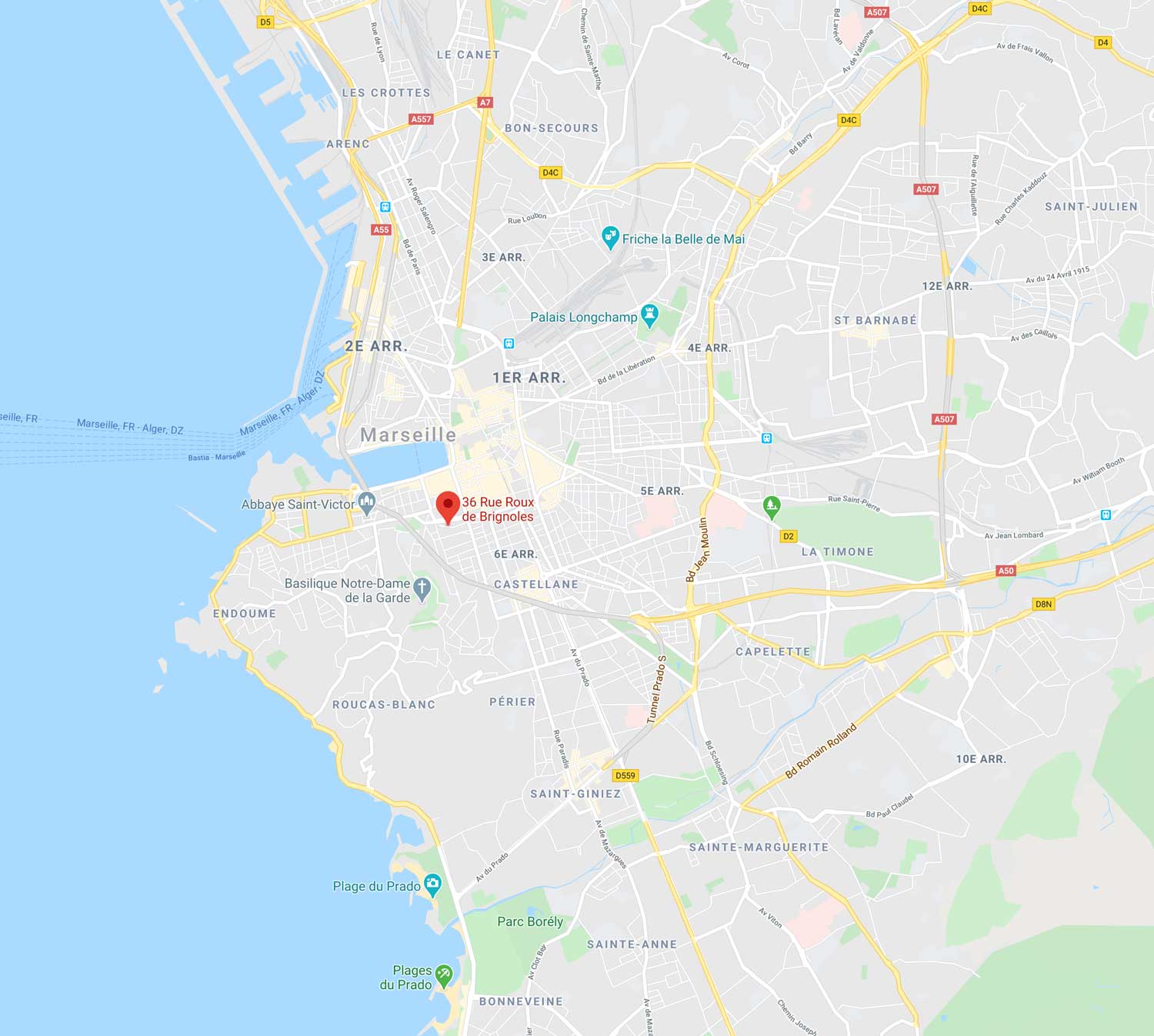 Map Marseille